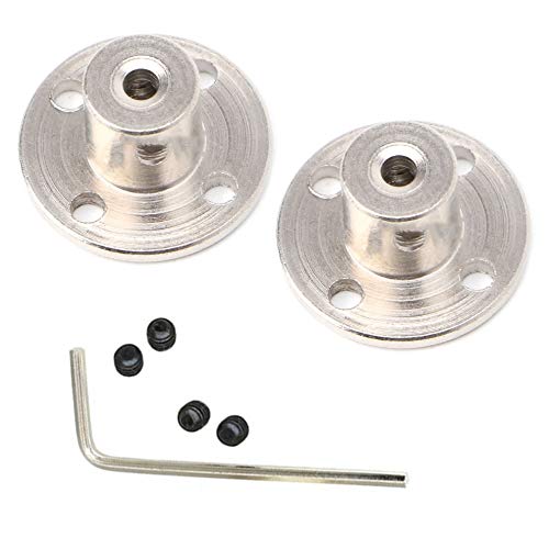 Magic&shell 2-Pack 3mm Flange Shaft Coupling High Hardness Metal Axis ...