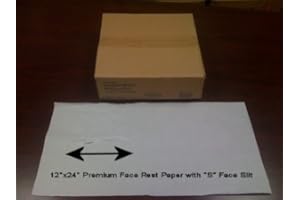 CLINICAL HEALTH SERVICES, INC. Chiropractic Face Paper Sheets with Slit, 12" x 24”, White (Pack of 1000) (12”x24” with Slit)