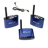 Signstek Pat-530 5.8GHz Wireless AV Sender Transmitter 2 Receivers IR Remote Audio Video *Blue*