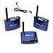 Signstek Pat-530 5.8GHz Wireless AV Sender Transmitter 2 Receivers IR Remote Audio VideoBlue