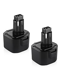 Powerextra 2 unidades 9,6 V 3.0 Ah batería de repuesto para Black & Decker PS120 Firestorm Dewalt DW9061 DW9062 DE9036 DE9062 dw9614 DW050 DW902 DW911 dw921 DW926 DW926 K Black & Decker Batería de 9,6 V