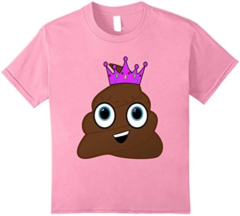 unisex-child Poop Princess T-Shirt 8 Pink