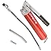 Carbyne Grease Gun - Lever Handle, 8000 PSI, Heavy Duty Professional Quality, Includes 18 inch Flex Hose and 6 inch Rigid Extension, 3-Way Loading • from a Family-Run Tool Company Based in The U.S.A.