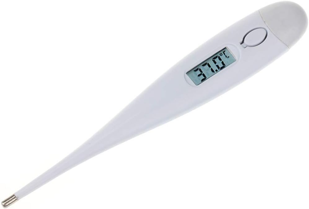 TOTAMALA Clinical Digital Baby Child Adult Body Digital LCD Thermometer Temperature Measurement USSP Waterproof Medical Thermometer for Infants & Toddlers White