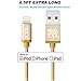 LTI-Direct Apple MFi Certified Lightning 6.5ft Nylon Braided 8 Pin USB Cable Sync Charge Data For All Apple iPhone 7 7S Plus SE 6 6s 5 5S iPod iPad Pro 4th Mini+ Wall Adapter
