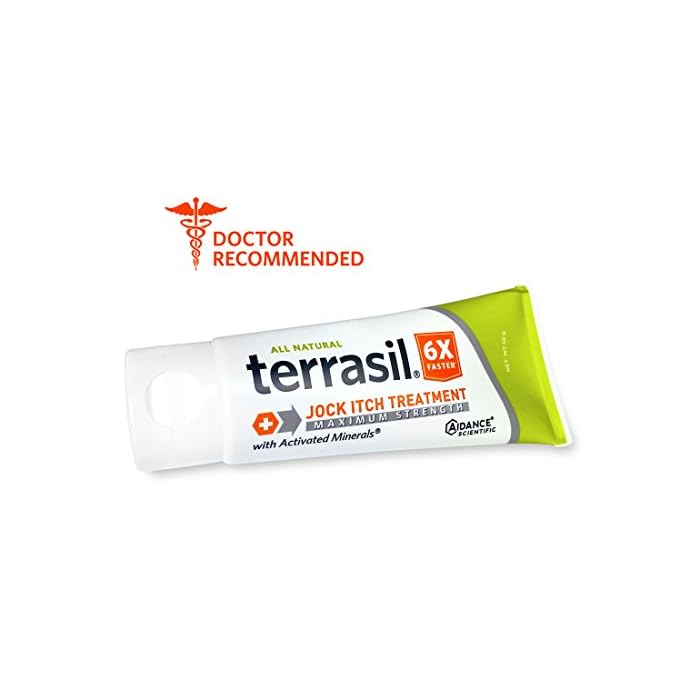 Jock Itch Treatment MAX - Natural Antifungal Ointment by Terrasil (50g Tube)