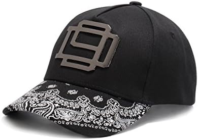 WUKE Baseball Cap, Adult/Unisex Metallic Maze Embroidery Curved Brim, Outdoor Recreation Adjustable Hip-hop Hat