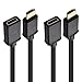 Cable Matters 2-Pack High Speed HDMI Extension Cable 6 ft (Male to Female HDMI Extender Cable) with Ethernet - 3D and 4K Resolution Ready