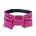 Kids Tool Belt, Monocho Kids Construction Tool Belt Real Suede Leather Children's Tool Pouch with 7 Pockets for Boy and Girl Costumes Dress Up Role Play Adjustable Size for Ages 2-14 (Pink)