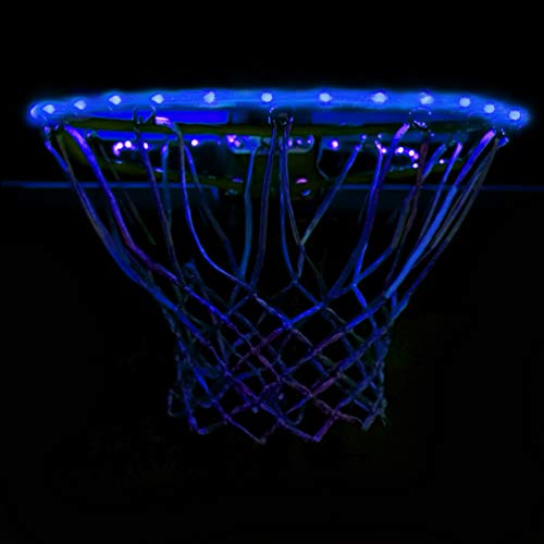 GlowCity Light Up Rim Kit for Basketball Hoops(Light Up Basketball Not Included) (Blue)