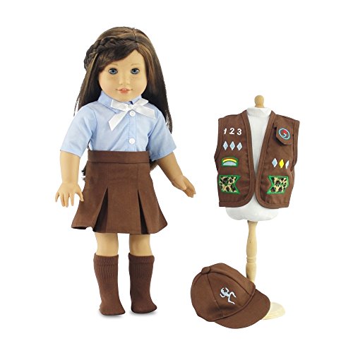 18 Inch Doll Clothes Like Brownie Girl's Club Outfit | Fits 18" American Girl Dolls | Gift-boxed!