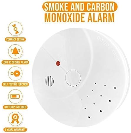 Combination Smoke And Carbon Monoxide Detector Battery Operated