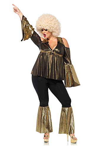 Leg Avenue womens Adult Sized Costumes, Black/Gold, 3X 4X US - Thumbnail 6