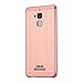 Asus Zenfone 3 Max Case,DAMONDY Luxury Shockproof Metal Brushed Acrylic PC Back Premium Aluminum Bumper Case Cover with Push-Pull Frame for Asus Zenfone 3 Max ZC520TL -Rose