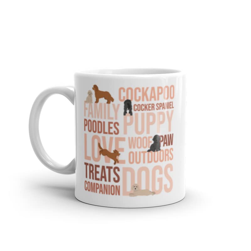 DV DESIGN 1 x Cockapoo Mug - Poodle Dog Pet Animal Puppy Kids Men Women Words Breed Drinks Thoughts Coffee Tea Ceramic Gift #78727