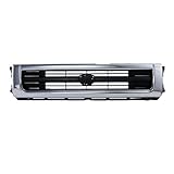 CarPartsDepot, Front Grill New Replacement Mini 4WD Chrome Grille Matte Black Insert, 400-44946 TO1200149 5311135151