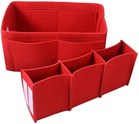 Biupfa Felt Insert bag, Multi Pocket Bag in Bag for Felt Purse Handbag Organizer,3 sizes,4 colors