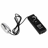 ZTDM Multi-level Speed Female G-Spot Stimulator Bullet Vibrator Egg Vibrator Breast Massager with a Remote-control (Black & Silver)