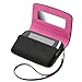 Blackberry ASY-31014-001 Original Leather Folio Pouch Case for Blackberry Torch 9800/9810 - 1 Pack - Bulk Packaging - Black/Pink