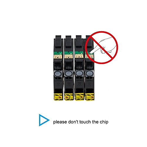Remanufactured 127 T127XL Ink Cartridges Compaitble For Workforce WF-3520 WF-3530 WF-3540 WF-7010 WF-7510 WF-7520 Printer (4black,2 cyan, 2 magenda,2 yellow)