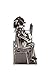Clever Creations Metal Wine Bottle Holder, Vintage Figurine Wine Rack Décor for Tables, Shelves and Countertops, Couple Holding Hands