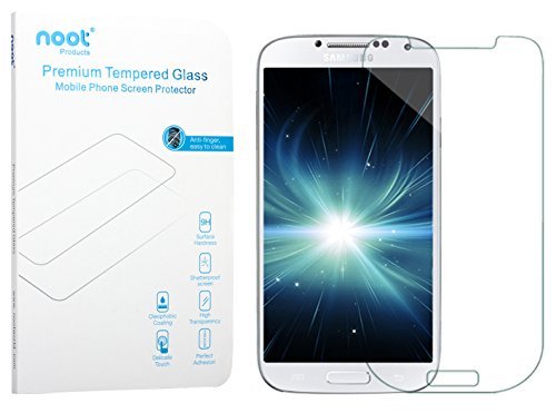 Galaxy S4 Screen Protector, NOOT® 0.33mm Tempered Glass Crystal Clear | Slim | Anti Finger Print | Scratch Proof and Light weight Screen Protector for Samsung Galaxy S4, I9500, Verizon I545, T-Mobile M919, AT&T I337, Sprint L720