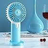Lidasen-Mini-Handheld-Portable-Fan-USB-Fan-Rechargeable-Battery-2400-mAh-Desk-Table-Fan-Cooling-Electric-Fan-3-Speeds-for-Home-Travel-Office-Sport-Outdoor-School-Blue Lidasen Mini Handheld Portable Fan, USB Fan Rechargeable Battery 2400 mAh, Desk Table Fan Cooling Electric Fan 3 Speeds…