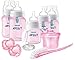 Philips AVENT Anti-colic Baby Bottle with AirFree vent Beginner Gift Set Pink, SCD393/04