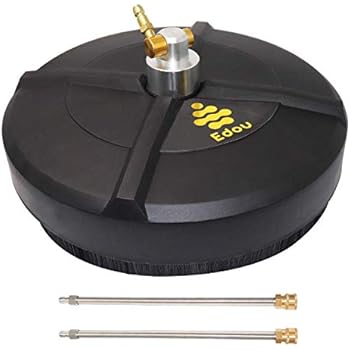 EDOU 15-Inch Pressure Washer Surface Cleaner with 2 Pressure Washer Extension Wand Attachment, 4000 PSI