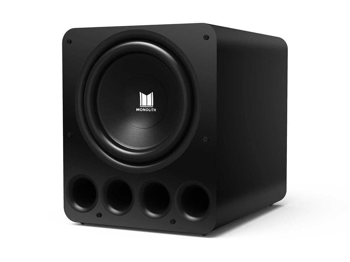Photo 1 of Monolith THX Certified Ultra 2000 Watt Powered Subwoofer - 16-Inch, Low Distortion, RCA and XLR Inputs, for Studio and Home Theater Systems, Matte Black