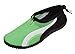 Women's Green Athletic Water Shoes Aqua Socks with White Streak Size 9