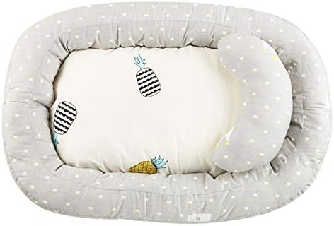 Yinze Baby Bed Baby Breathable Lounger Sleeping Bed Cotton Portable Crib for Bedroom