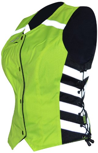 Missing Link Women's G2 D.O.C. Reversible Safety Vest (Black/HiViz Green, Medium)