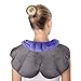MK Dr Recommended (Bonus Eye mask) Lavender & Grey Microwavable Heating Pad for Neck and Shoulders, Lavender Neck Wrap Microwavable, Lavender Heating Pad Microwavable, Neck Wrap, Anxiety Relief