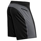 helix flex-knit integrated pocket short - black/cool gray - XL