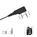 2 Pin Shoulder Speaker Mic, Two Way Radio Speaker Microphone for Kenwood Walkie Talkies