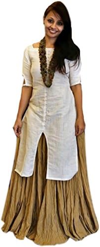 success fashion Women's Cotton Unstiched Kurti Material Free Size Multi-Coloured