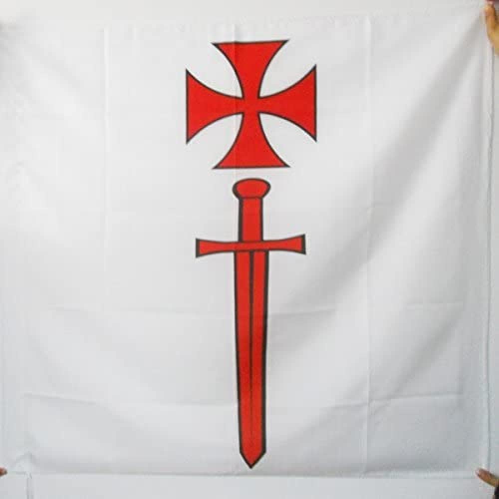 AZ FLAG - Order of The Knight's Sword Flag - 3x3 Ft - 100% Polyester knight order Banner with Sleeve - Fade Resistant - Vivid Colors - 3' x 3' Feet - 90x90 Cm