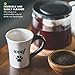 Ceramic Dog Animal Coffee Cups - Woof Cute Mug with a Surprise Inside Dog Paw for Coffee, Tea and Beverages - Premium-Quality, Dishwasher Safe Materials - Ideal Gift, 7 Ounce by Goodscious