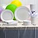 Pack of 2: Large Plastic Rectangle Party Tablecloth White 54 x 108 Inches