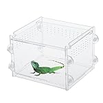OSHIDE Acrylic Transparent Reptiles Terrarium Container for Lizard Chameleon Spider Snake or Other Reptiles & Amphibians
