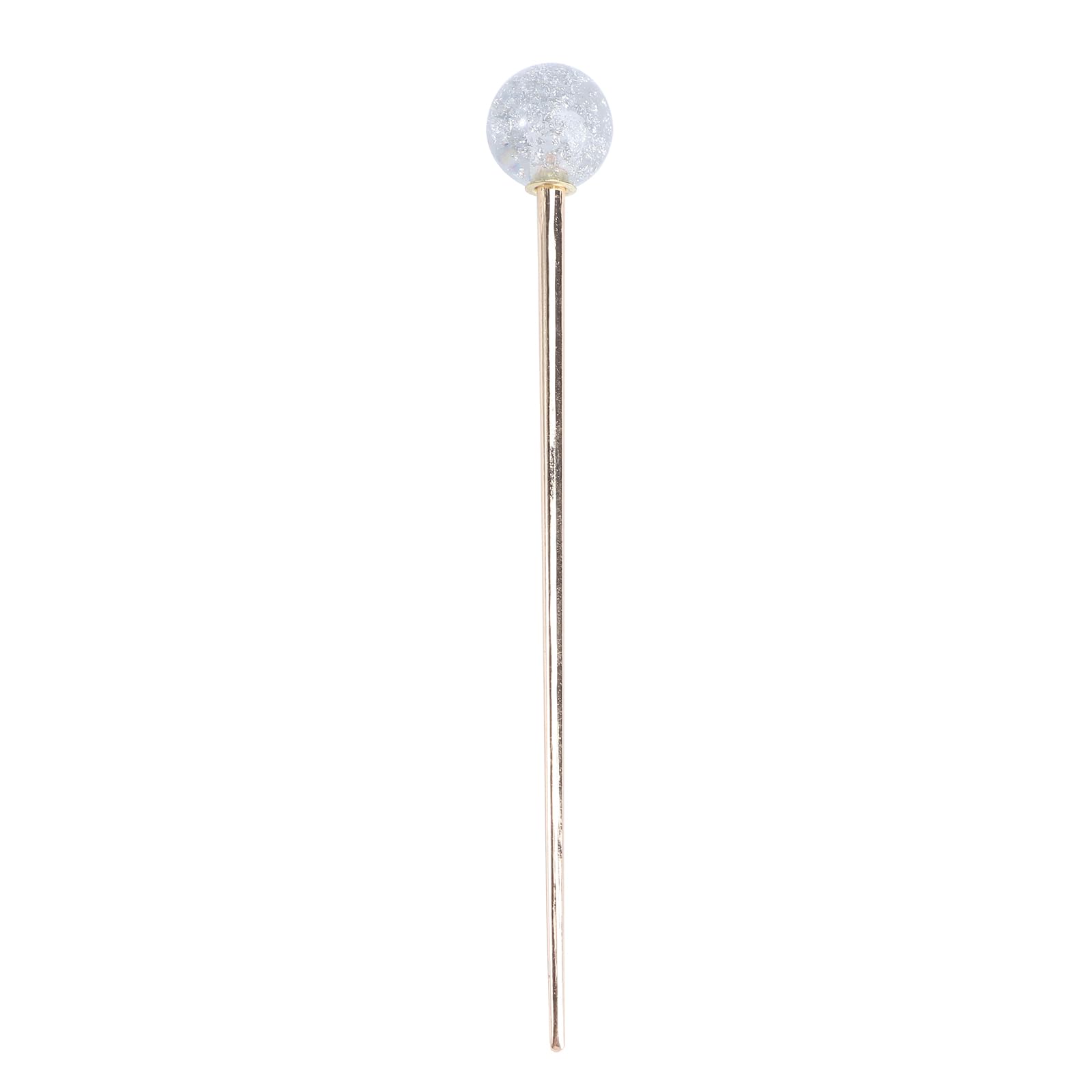 Angoily Silver Hair Pins Lollipop Hair Claw Decorative Accessories for Women Girls Vintage Style Updo Bun Stick