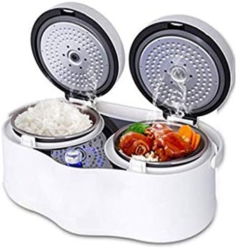 Smart Electric Pressure Cooker 3 Litre One-Touch Operation Double Pot Double Body 10-in-1 Multi Rice Cooker,Slow Cooker, Steamer,Soup Maker,Dessert,Sushi (color : White, Size : 4L)