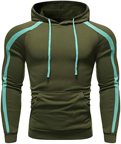メンズ ファッション アスレチック パーカー スウェットシャツ カジュアル カラーブロック 長袖 プルオーバーシャツ