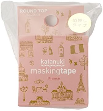 RoundTop Designer's Washi Masking Tape 20mm x 5m, TIPS Plated Masking Tape, France 1 (RT-MK-032)