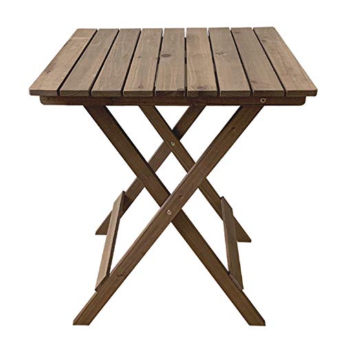 LHY HOME Garten Faltstuhl Gartentisch Aus Holz Outdoor Portable Massivholzstuhl Blumenhocker Klapptritt Stuhlhocker…