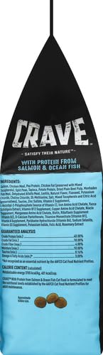 CRAVE GRAIN FREE ADULT HIGH PROTEIN NATURAL DRY CAT FOOD WITH PROTEIN FROM SALMON & OCEAN FISH 4 LB