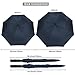G4Free 68 Inch Automatic Open Golf Umbrella Double Canopy Extra Large Oversize Windproof Waterproof Stick Umbrellas(Navy Blue)