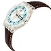 Swatch Men's CORE COLLECTION GE704 Brown Leather Quartz Watch with White Dial