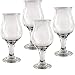 Circleware Caribbean Daiquiri Wine Beer Glasses, Set of 4, Kitchen Entertainment Dinnerware Drinking Glassware for Water, Juice and Bar Liquor Dining Decor Beverage Gifts, 12 oz, Clear